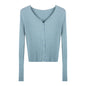 Slim Thin Sweater Cardigan Coat Woman - Hiccupzz