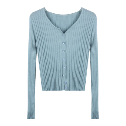 Slim Thin Sweater Cardigan Coat Woman - Hiccupzz