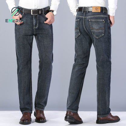 Classic Casual Straight-leg High Waist Men's Jeans Pants - Hiccupzz