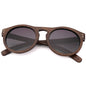 Handmade Retro Wooden Polarized Men's Sunglasses Round shape UV400 - Hiccupzz