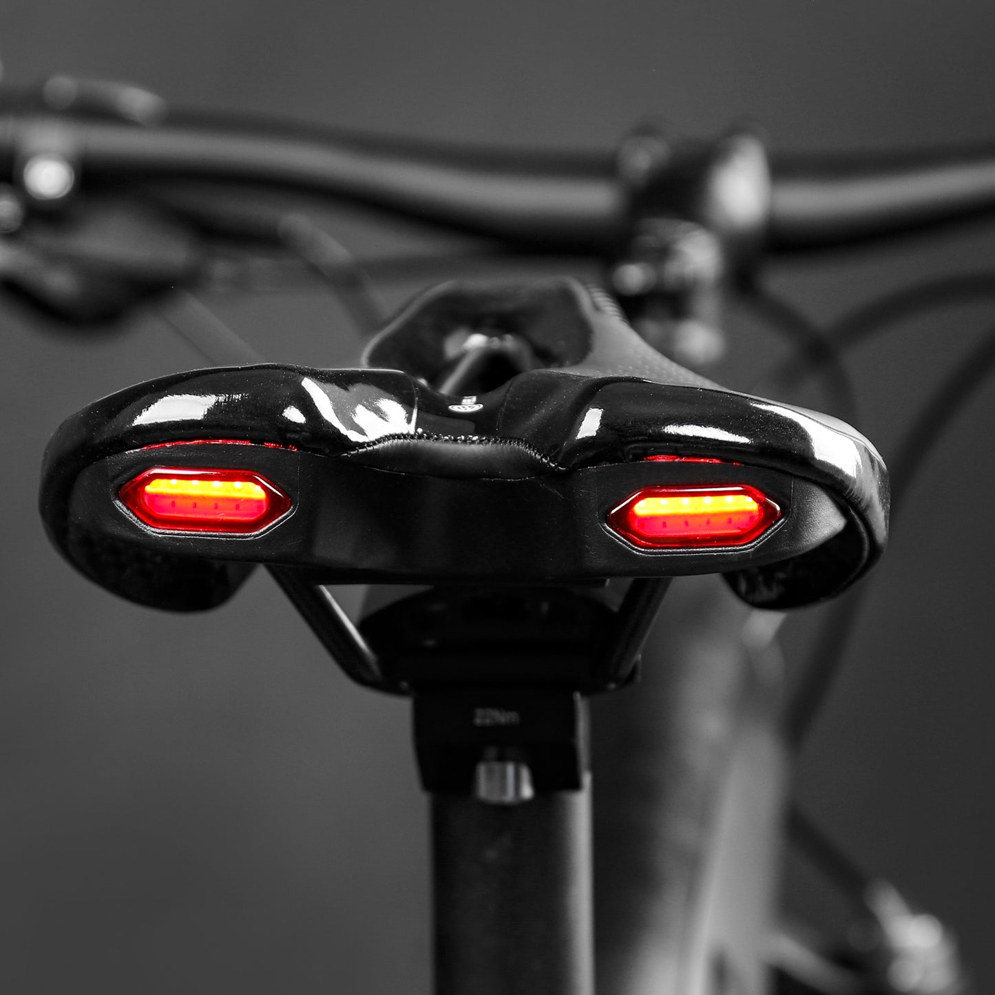 Road Bike Saddle MTB Bicycle Seat With Warning Taillight USB Charging