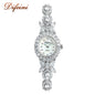 New Diamond Simple Iced Out Baguette Zircon quartz Watch Jewelry Female Watch Band Fancy Ladies Women's MOP Wrist Watches - Hiccupzz