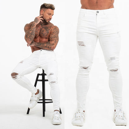 Men's skinny ripped jeans - Hiccupzz