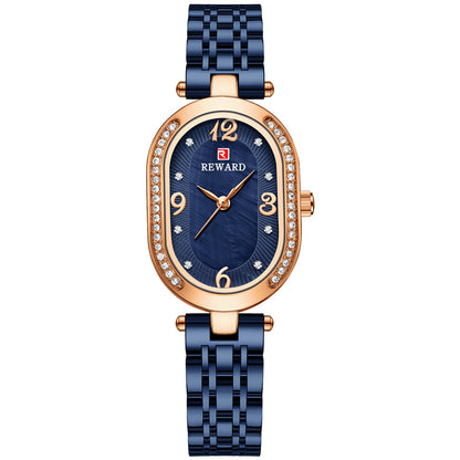 Oval Fashion Diamond Luxury Women Watch Montre Femme - Hiccupzz