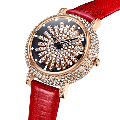 Latest Design Rhinestone Luxury Waterproof Japan Quartz Wrist Watches for Women - Hiccupzz