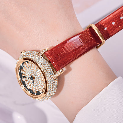 Latest Design Rhinestone Luxury Waterproof Japan Quartz Wrist Watches for Women - Hiccupzz