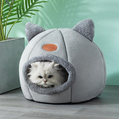 New Deep Sleep Comfort In Winter Cat Bed Iittle Mat Basket Small Dog House Products Pets Tent Cozy Cave Nest Indoor Cama Gato - Hiccupzz