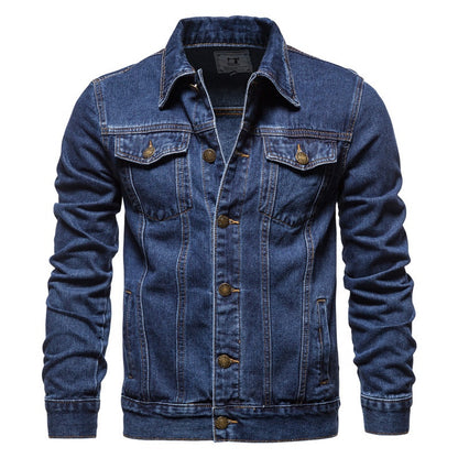 Hot Sale Blank Wash Blue Plus Size Jacket denim for Men Cotton Jackets Jeans In Stock Wholesale OEM Custom - Hiccupzz