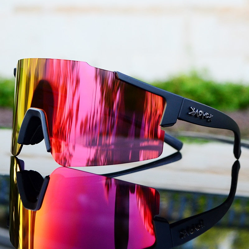 Men Women 3 Lens Outdoor UV400 Sport Cycling Glasses