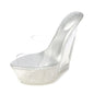 Private label trendy transparent sexy women's super high heel sandals - Hiccupzz