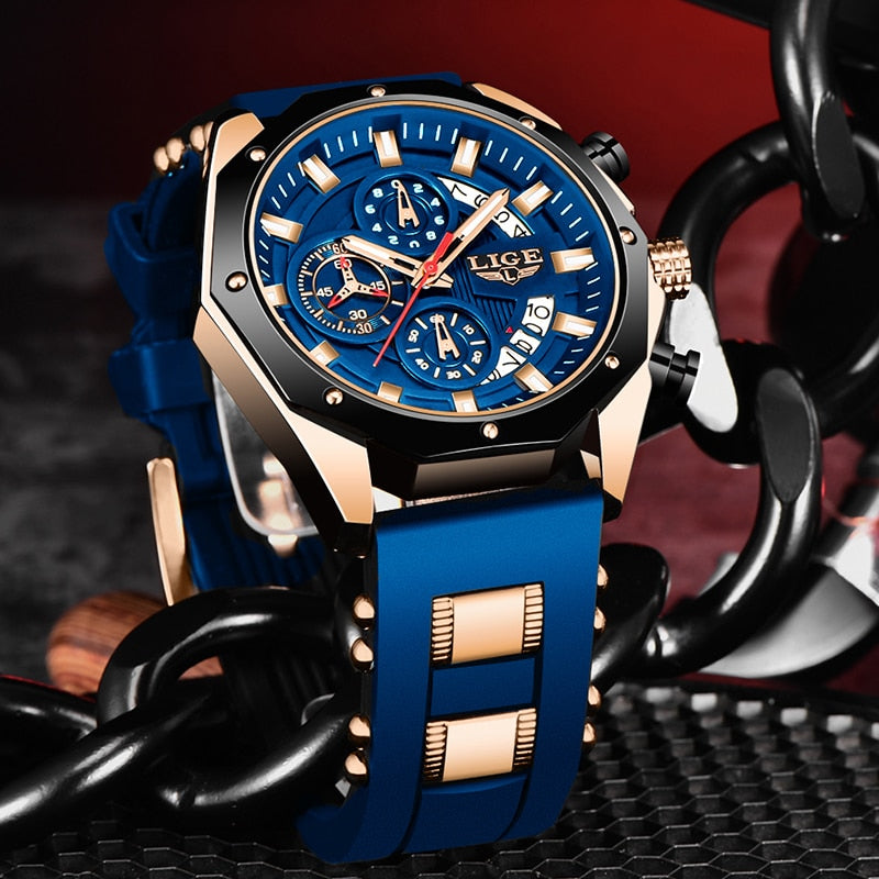 2023 New Fashion Men's Top Brand Luxury Silicone Sport Watches