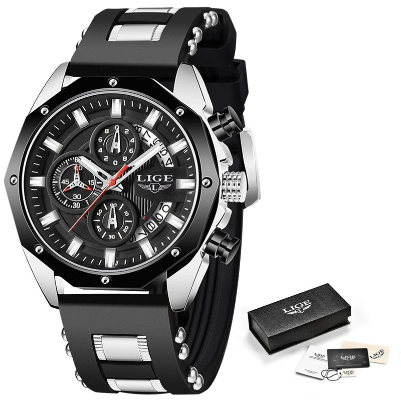 2023 New Fashion Men's Top Brand Luxury Silicone Sport Watches