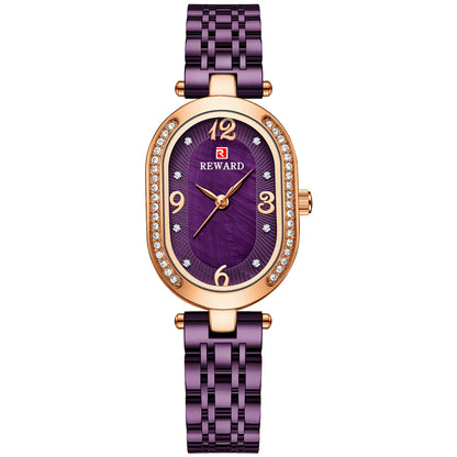 Oval Fashion Diamond Luxury Women Watch Montre Femme - Hiccupzz