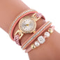 Leather bracelet Quartz luxury winding diamond wristwatch for women - Hiccupzz