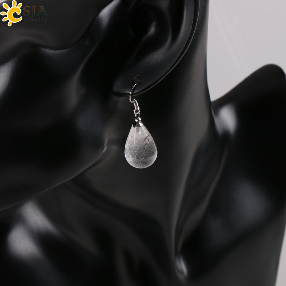 Tear Water Drop Natural Stone Pendant