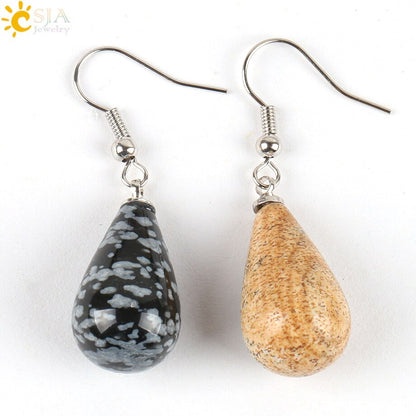 Tear Water Drop Natural Stone Pendant - Hiccupzz