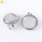 Women Girl Summer Jewelry Round Natural Stone Bead Clip on Earrings - Hiccupzz