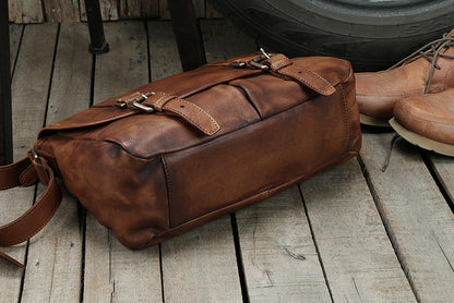 Vintage Genuine Leather Messenger Bag for men - Hiccupzz