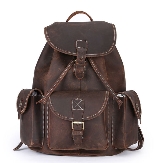 100% Genuine Leather Women/Men Backpack