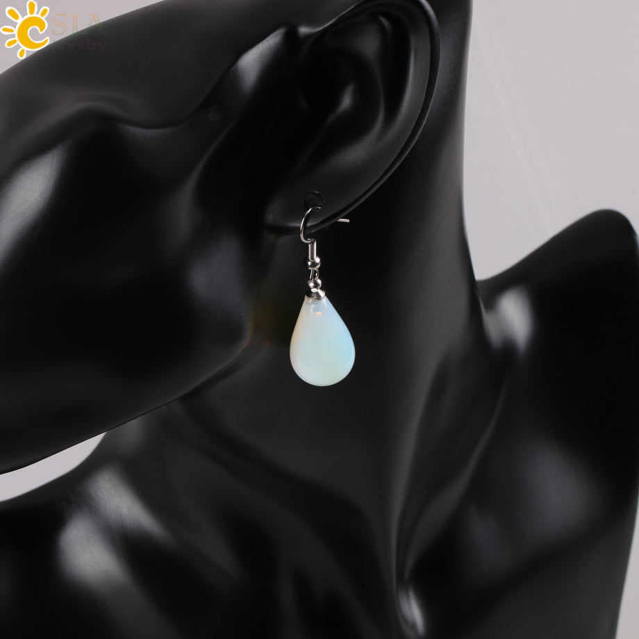 Tear Water Drop Natural Stone Pendant