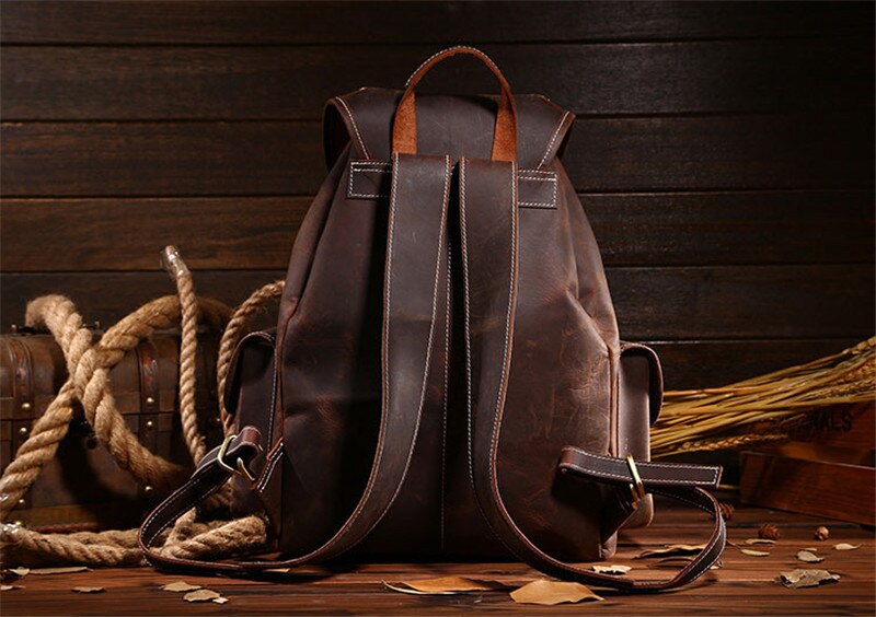 100% Genuine Leather Women/Men Backpack