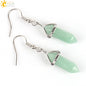 Hexagonal Reiki Natural Stone Crystal Earrings - Hiccupzz