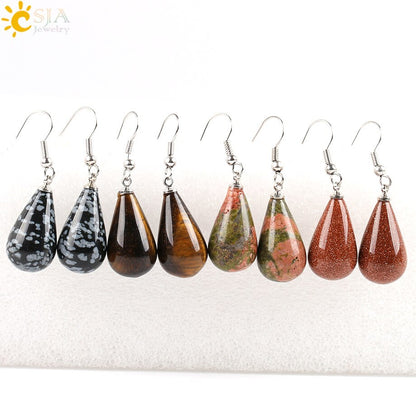 Tear Water Drop Natural Stone Pendant - Hiccupzz