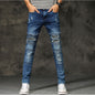 Casual Ripped Denim Pants High Street Jeans For Men - Hiccupzz