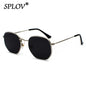 Hexagon Men Women Sunglasses Square Polygon Sun Glasses Brand Designer Retro Shades Metal Frame Eyewear TOP UV400 de sol hombre - Hiccupzz