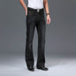 Modis Big Flared Boot Cut Leg Flared Loose Fit high Waist Male Designer Classic Denim Jeans - Hiccupzz