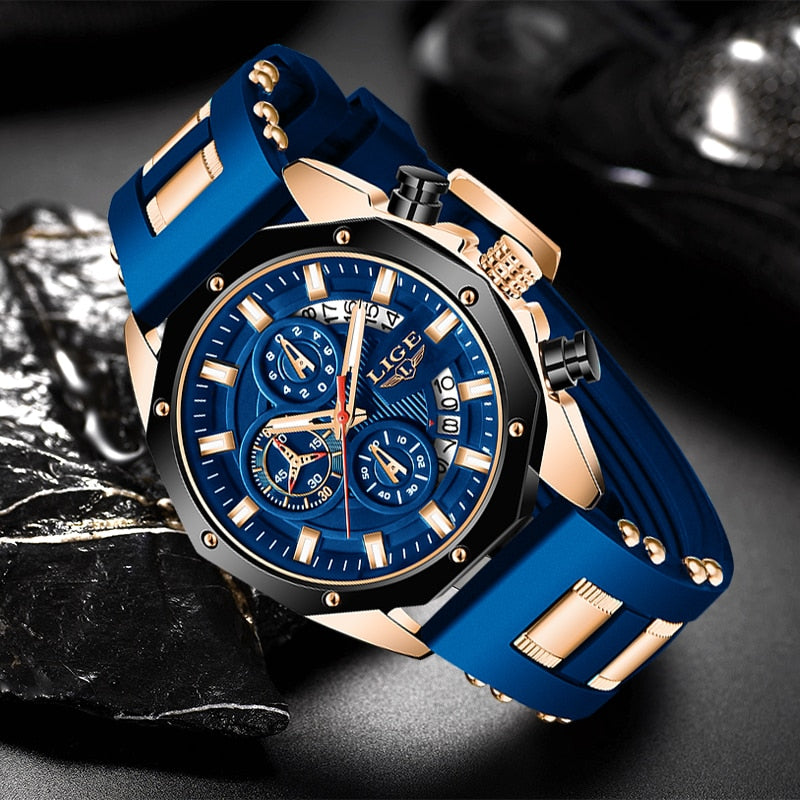 2023 New Fashion Men's Top Brand Luxury Silicone Sport Watches