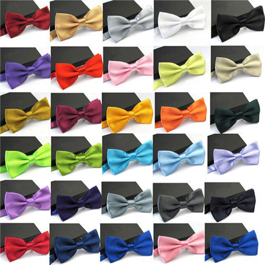 Sale 1PC Gentleman Men Classic Tuxedo Bowtie Necktie For Wedding Party Bow tie knot Bow Tie Boys Fashion 30 Solid Colors