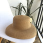Summer hat new female sun hat folding beach hat big brim travel sunscreen Hepburn wind sun hat travel - Hiccupzz