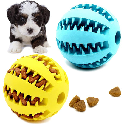 Toys for Dogs Rubber Dog Ball for Puppy Funny Dog Toys for Pet Puppies Large Dogs Tooth Cleaning Snack Ball Toy for Pet - Hiccupzz