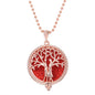 Aromatherapy Necklace Tree of Life Diffuser,Pendant Essential Oil Perfume Aroma Diffuser Necklace - Hiccupzz