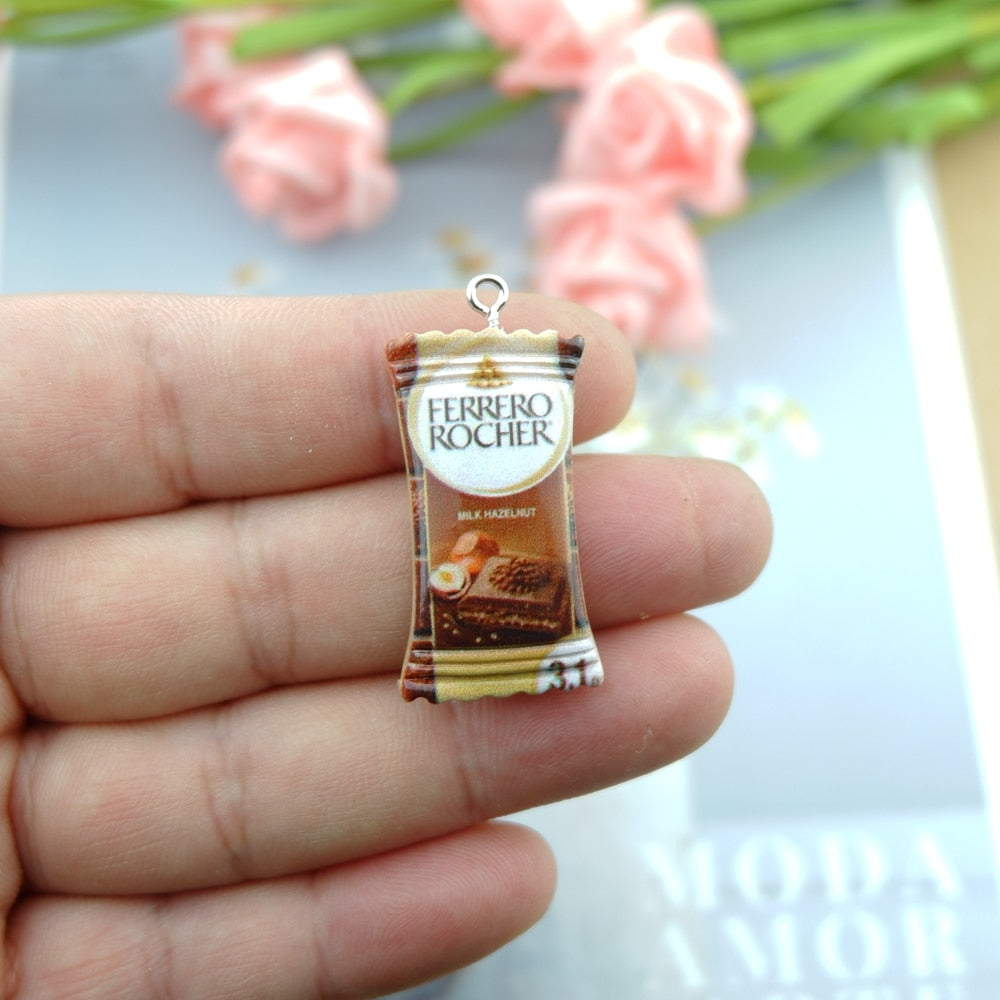 Cute Chocolate Candy Charms for Jewelry