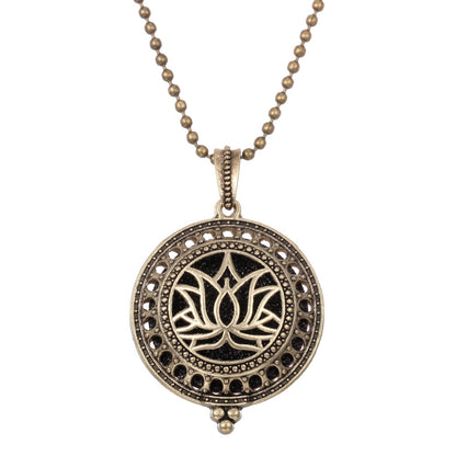 Aromatherapy Necklace Tree of Life Diffuser,Pendant Essential Oil Perfume Aroma Diffuser Necklace - Hiccupzz