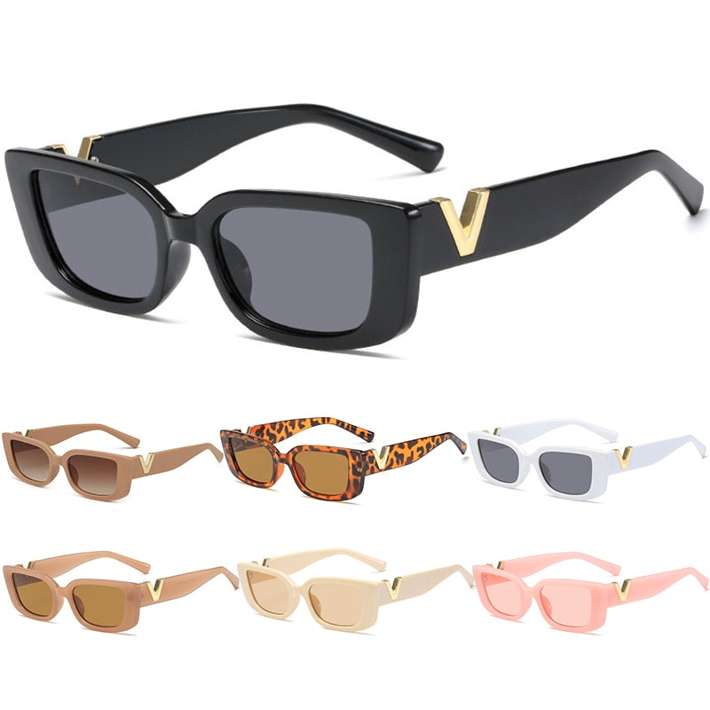 Vintage Cat Eye Sunglasses Fashion Women Shades UV400 Sun Glasses Brand Designer Men Trendy Multicolor Eyewear Cycling Goggles - Hiccupzz