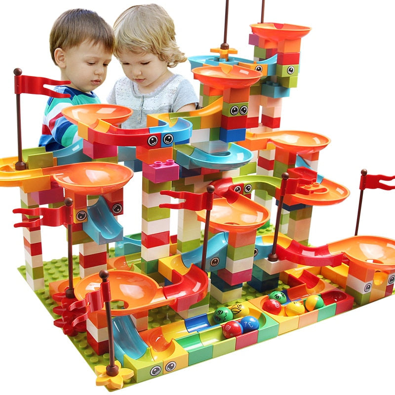 77-308PCS Marble Race Run Big Block DIY Toys For Children - Hiccupzz