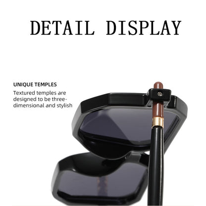 Square Sunglasses For Men Fashion Glasses Luxury Retro Blue Light Blocking Shade - Hiccupzz