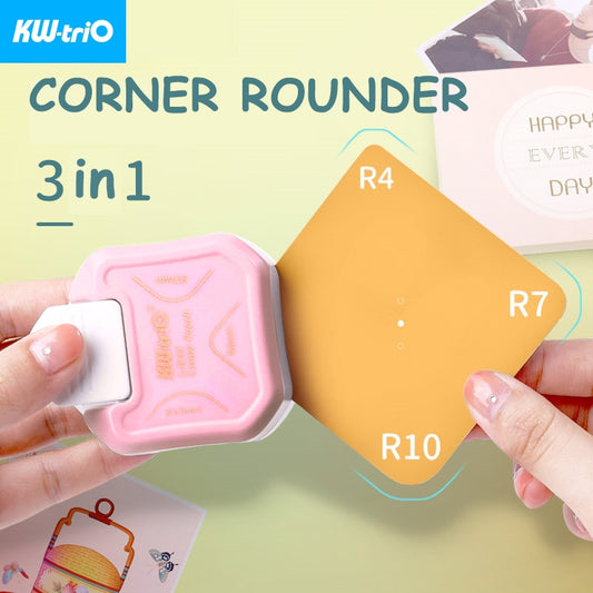 3-in-1 Corner Rounder border punches for scrapbooking