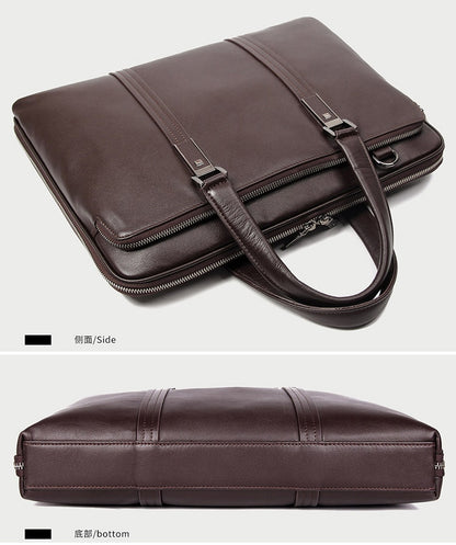 Luxury Genuine Leather Briefcase for Men - Hiccupzz