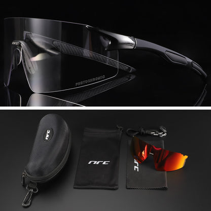NRC 3 Lens UV400 Cycling Sunglasses TR90 Sports Bicycle Glasses MTB Mountain Bike Fishing Hiking Riding Eyewear for men women - Hiccupzz