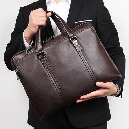 Luxury Genuine Leather Briefcase for Men - Hiccupzz