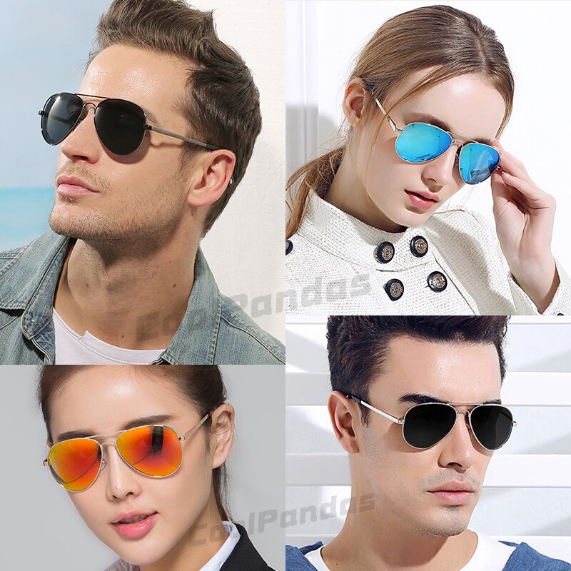 Classic Aviation Brand Design Polarized Sunglasses Men