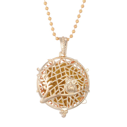 Aromatherapy Necklace Tree of Life Diffuser,Pendant Essential Oil Perfume Aroma Diffuser Necklace - Hiccupzz