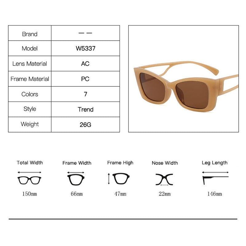 Luxury Brand Cat Eye Sunglasses Women Butterfly Frame Eyewear Women