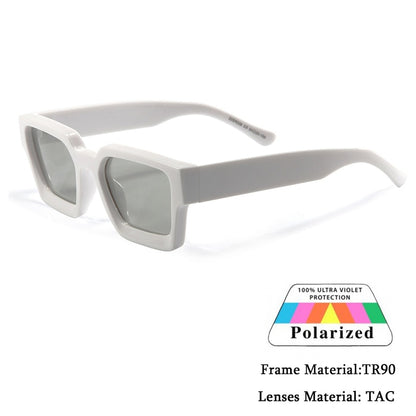 Thick Crystal Acetate Square Sunglasses Men High Quality Polarized Driving Sun Glasses Women Designer Oculos UV400 Case - Hiccupzz