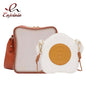 Fun Toast Design Crossbody Bag - PU Leather Fashion Women Purses - Hiccupzz