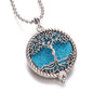 Aromatherapy Necklace Tree of Life Diffuser,Pendant Essential Oil Perfume Aroma Diffuser Necklace - Hiccupzz